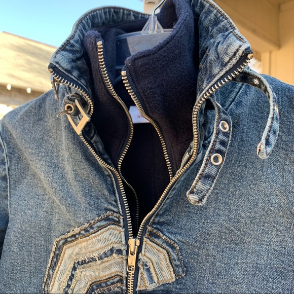 Jennifer Lopez Zip Up "S" Denim Jean Jacket | L - Picture 4 of 11